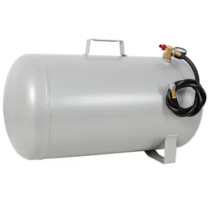 Portable 5 Gallon and 11 Gallon Aluminum Air Tank, Lightweight Durable Air Compressor Tank with Pressure Gauge, Safety Valve and 47 Inch Hose for Easy Tool Connection
