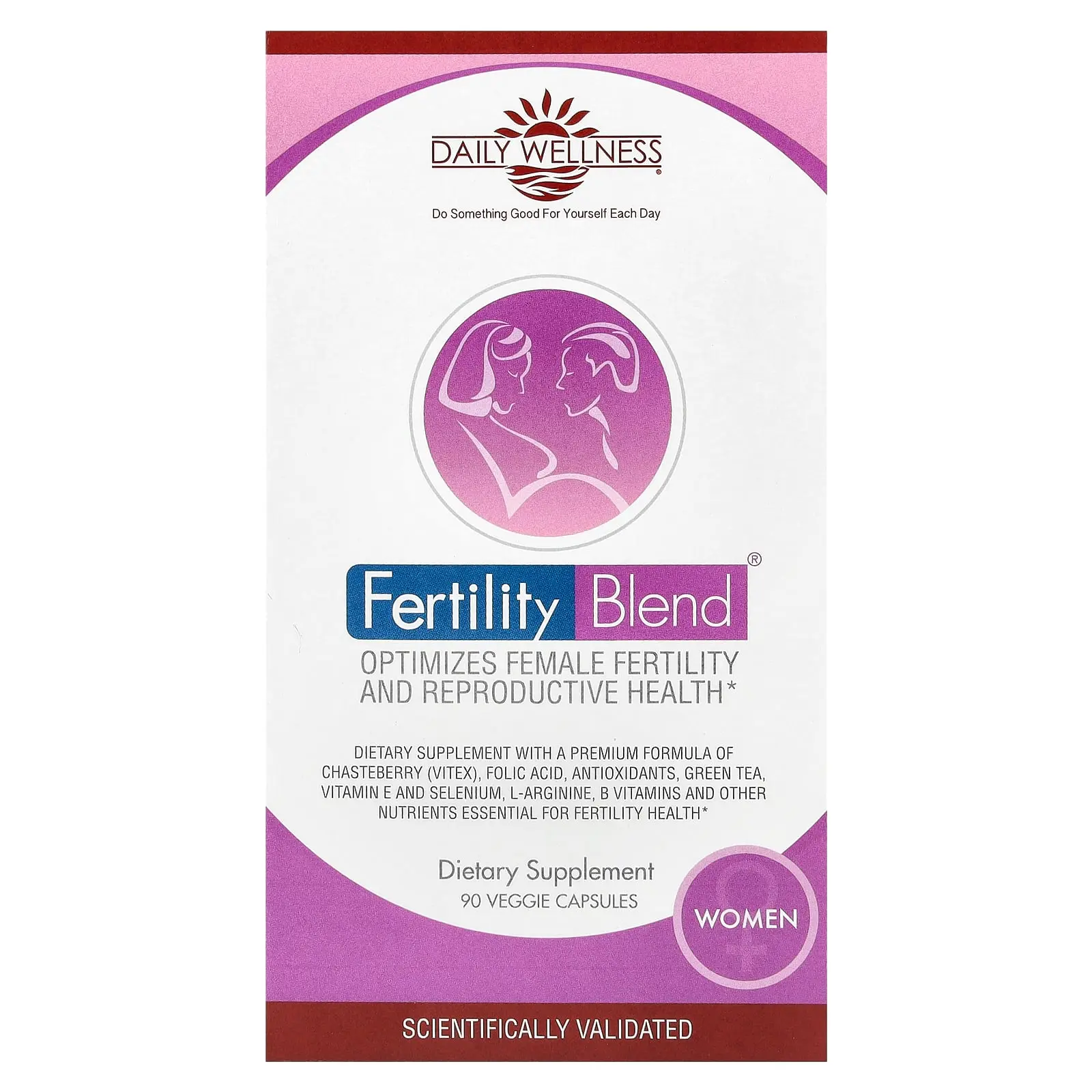 Daily Wellness Company Fertility Blend® for Women, 90 Veggie Capsules