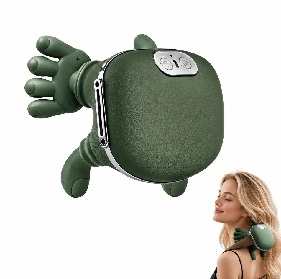 2026 Upgraded Cordless Portable 3D Deep Tissue Kneading Electric Shoulder and Neck Massager with Heat, Lightweight Shiatsu Machine for Pain Relief, Relaxing Daily Use (Sports & Outdoor Leisure Equipment)