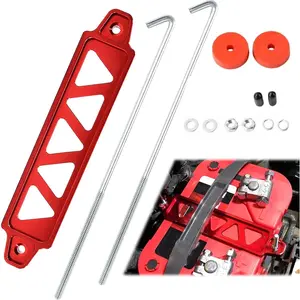 Aluminum Alloy Battery Tie Down Bracket, Hold Down Bracket Holder,Car Accessories.