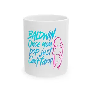 Bold Graphic Ceramic Mug  Perfect for Gifts, Home Office, Coffee Lovers, Fun Conversations, Party Favors