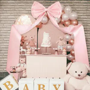 Large Bow Wedding/Party Decoration: Giant Satin Decorative Bows for Arch Wall, Bow Themed Room Decor for Bridal Wedding/Engagement/Party/Birthday/ Shower()