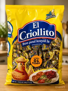 El Criollito Chicken Bouillon Tablets Gou Bon Poul Kreyol 250 Tablets MAGI CRIOLLITO Spice for Authentic Flavor
