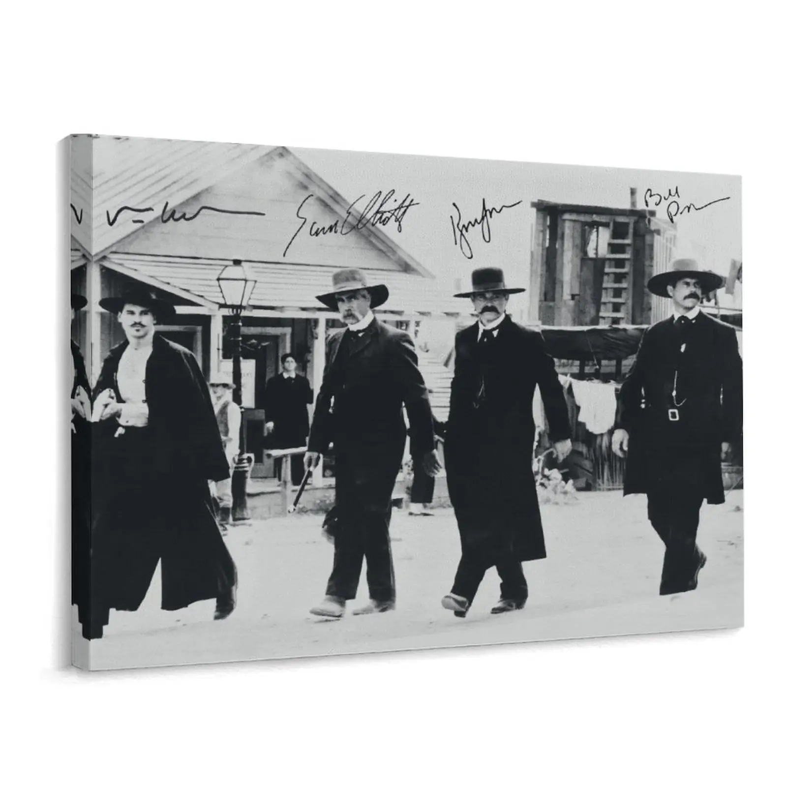[NO FRAME] Vintage Tombstone Movie Poster, Wyatt Earp, Doc Holliday & Earp Brothers Walking Scene, Classic Western Wall Art, Aesthetic Print，vintage style home decor， waterproof print，home decor wall art，corridor wall art，fashion poster，quote decor