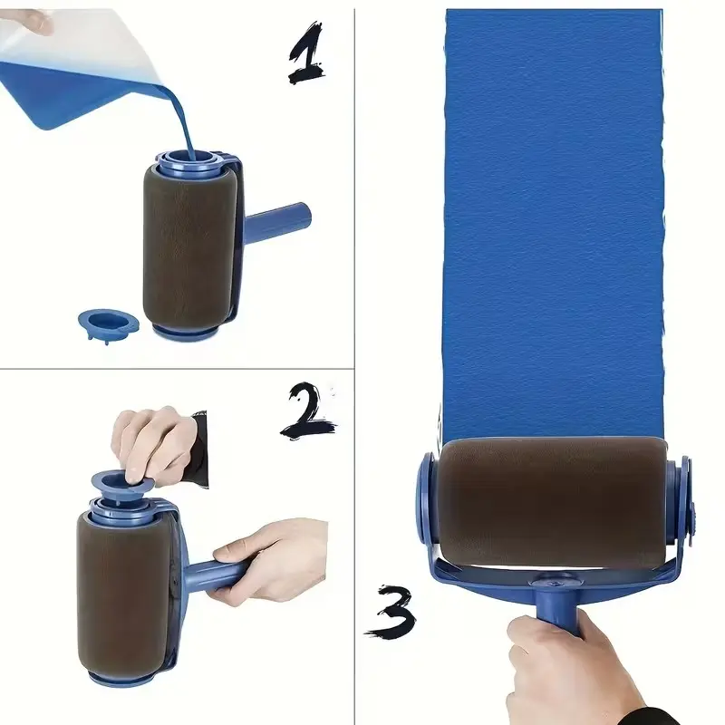 6pcs New Roller Paint Brush Set for Home Use, Paint Brushes for Walls, Includes Wall Corner Brushes and Painting Tools, Ideal for DIY Projects