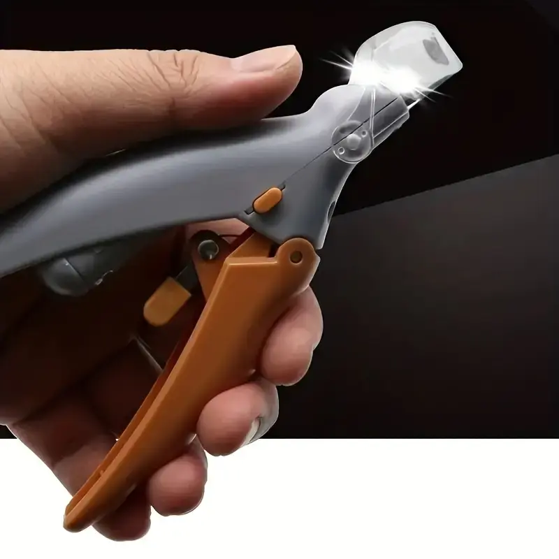 LED Lighted Pet Nail Clippers & Guard Shield - Professional Grooming Trimmer for Cats & Small Medium Dogs