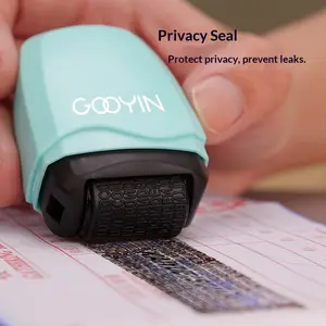Privacy Protection Roller Stamp, Confidential Messy Code Photosensitive Stamp, Express Package Information Blotter Privacy Shield Tool