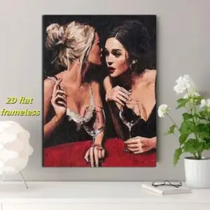 1 piece of vintage art, sexy oil painting women's canvas poster, ideal gift for wall decoration, bedroom, living room decoration, 2D flat printing frameless painting