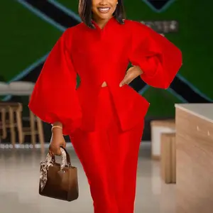 Summer Spring Clothes 2025 New 2 Pieces Pants Sets For Women Outfits Solid Satin Blouse & Long Trousers Fashion African Laides Office Work Wear Matching Sets Womenswear Light Suits Shortsleeve