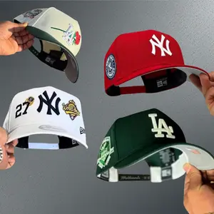 New Era MLB NY Yankees LA Dodgers 9FORTY Adjustable Cap, Curved Brim Structured Crown, Premium Cotton Fabric, Embroidered NY LA Logo, NY Yankees Hat, NY Hat Womens, Green NY Hat, NY Mets Hat, Streetwear Baseball Cap