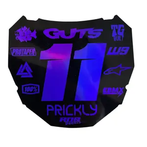 ODI Plate Decal — 11 Logo — Metalic Purple