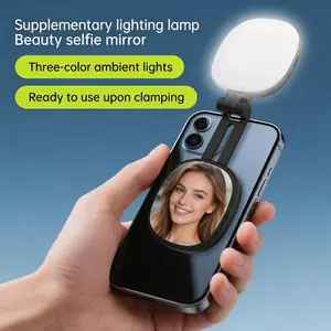 Magnetic Phone Fill Light, 1 Count USB Rechargeable Adjustable Angle & Brightness Phone Fill Light, Portable Phone Accessories for iPhone & Android, Selfie；as a mobile phone desktop stand