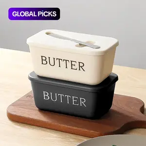 High-Quality Plastic Butter Dish and Knife Set, Food-Grade Butter Bowl Ideal for Home, Kitchen and Restaurant Use, Convenient Multi-Purpose Serving Tray and Utensil Set #GLOBAL PICKS
