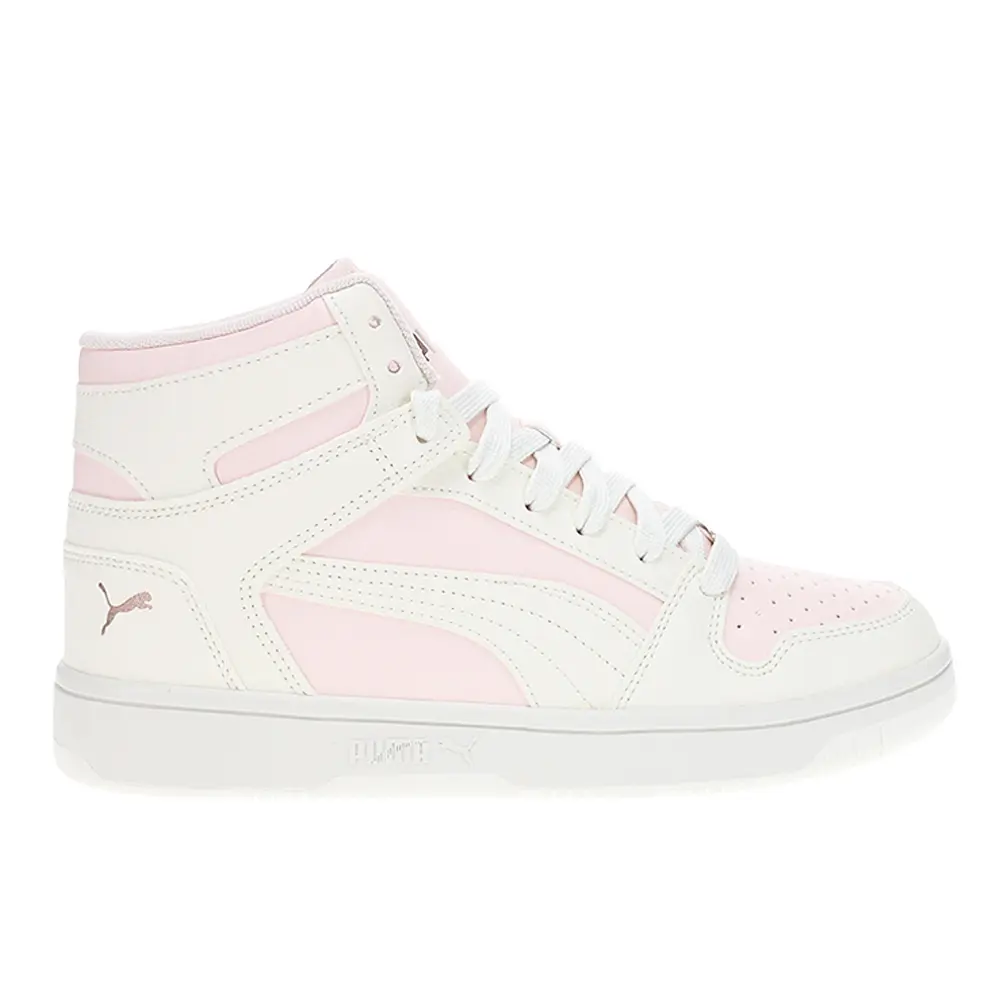 PUMA Womens Rebound Layup Rcl Shine High  Sneakers Shoes Casual - Pink, White