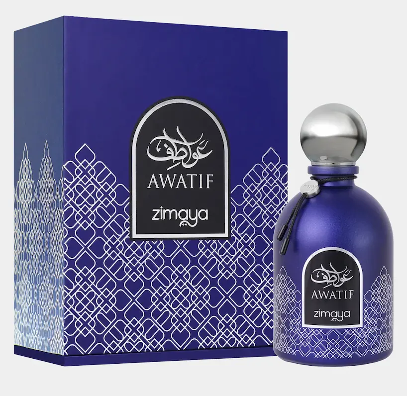 Zimaya Awatif Blue for Men Eau de Parfum Spray, 3.4 Ounce Perfume Fragrance Cologne, Fragrance Perfumes, Captivating Scent