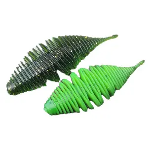 65mm/75mm/105mm 4/6 Counts Swimming Soft Bait Worm Artificial Lure, Saltwater Fishing Lures, Multiple Colors and Sizes, Fishing Accessories, High Simulation Fish Attractant