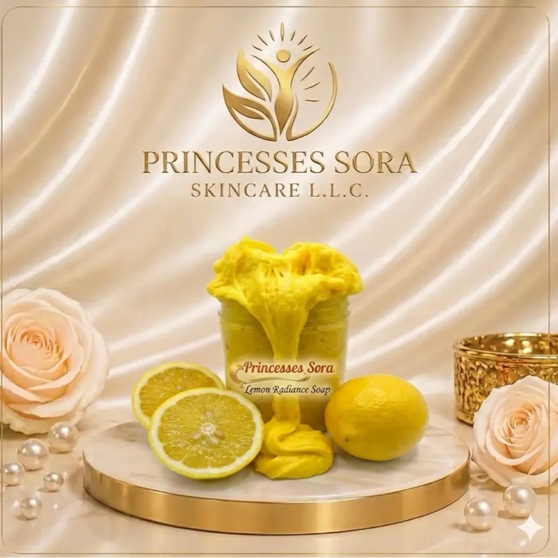 Sora Mulatto Lemon Mulatto Soap for Facial and Body Cleansing with Lemon Powder and Vitamin C for Skin Repair
