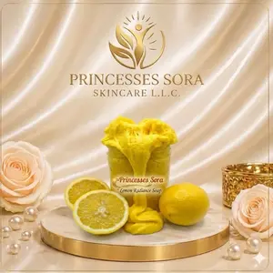 Sora Mulatto Lemon Mulatto Soap for Facial and Body Cleansing with Lemon Powder and Vitamin C for Skin Repair