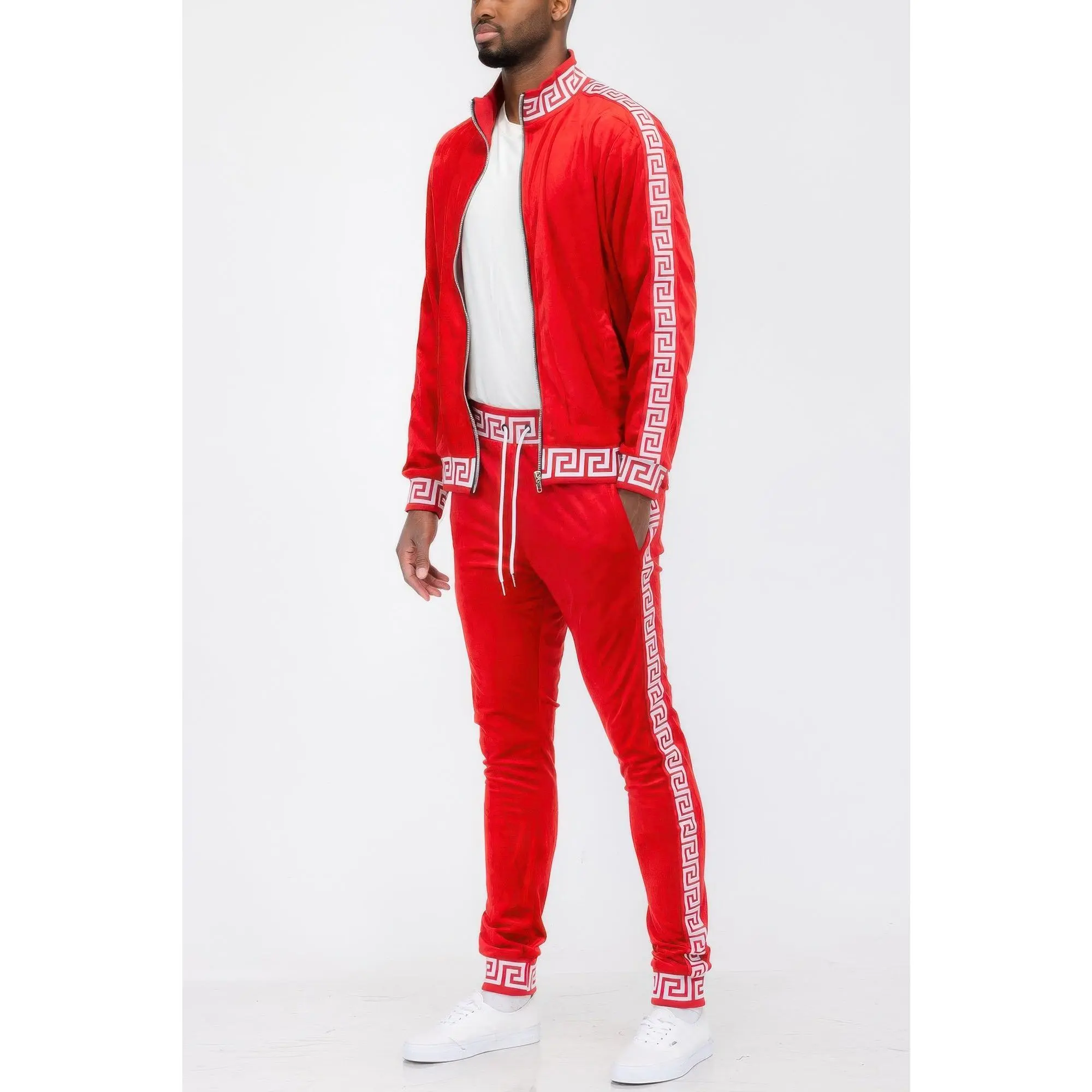 Track Set Velour Status Print Suit