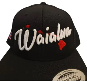 Waialua 96791 Embroidered Snapback Hat