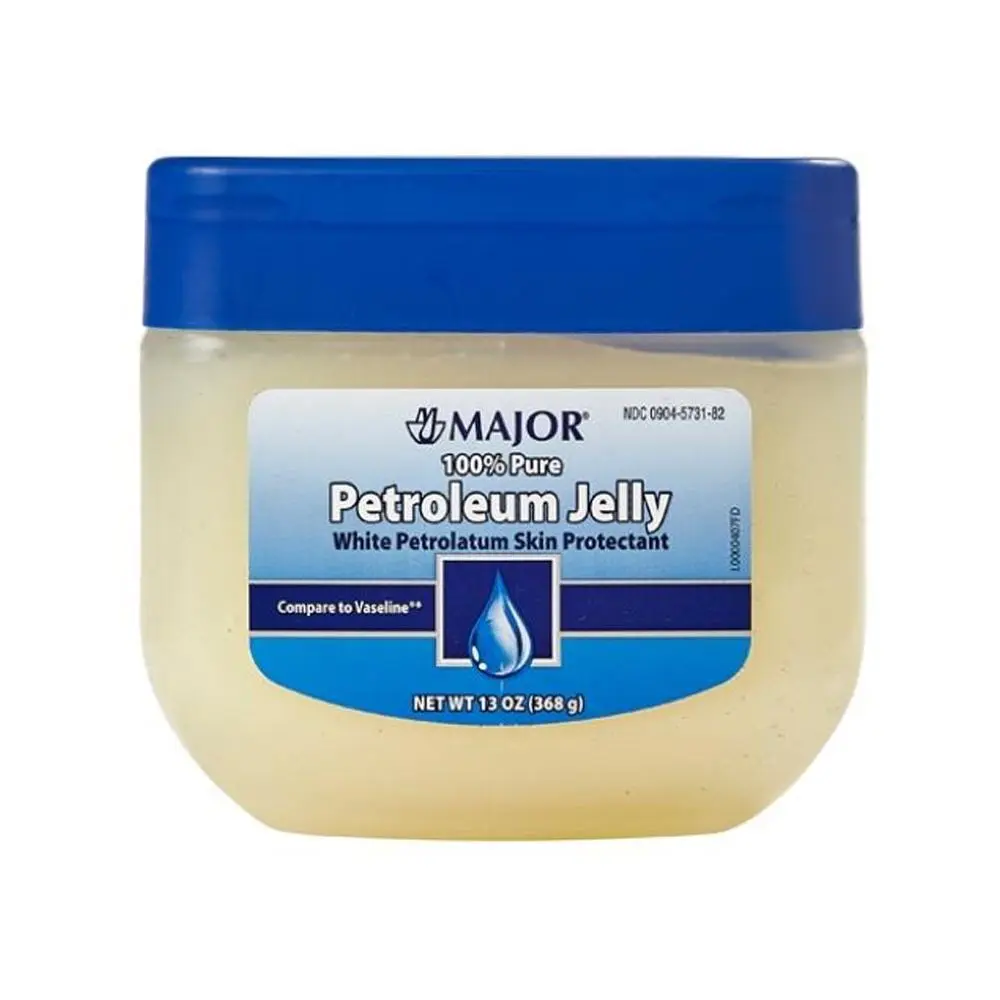 100% Pure Petroleum Jelly White Petrolatum Skin Protectant & Moisturizer, 13 oz Hydrating Gentle Skin Repair, Non-Alcoholic Therapeutic Aftercare Lip Treatments Daily Hypoallergenic