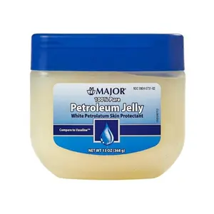 Major 100% Pure Petroleum Jelly White Petrolatum Skin Protectant â€“ 13 oz