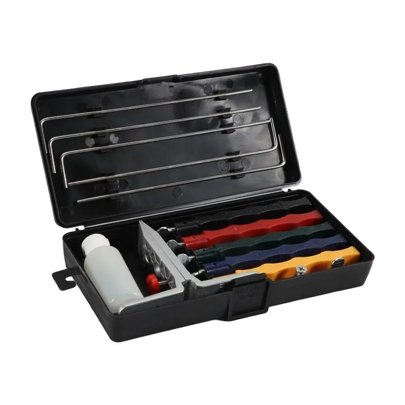 Knife Sharpening System,Professional Knife Sharpener with Controlled Angle,Knife Sharpener Professional with 5 Whetstone