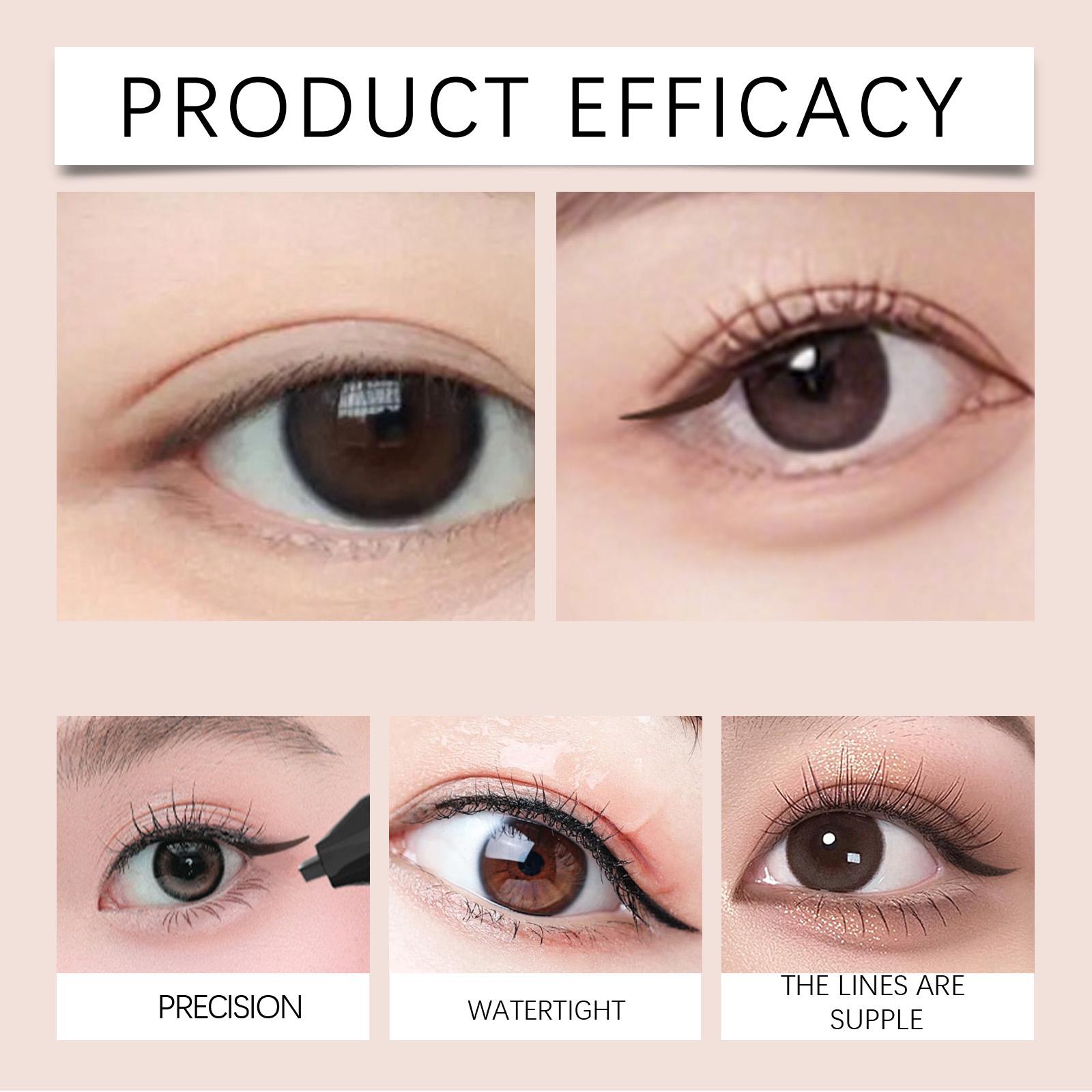 Dual-Ended Rotating Eyeliner (Liquid Eyeliner) — Long-lasting, vibrant color; easy to apply; waterproof liquid eyeliner, perfect for everyday and party looks. Women's Cosmetics marker eyeliner