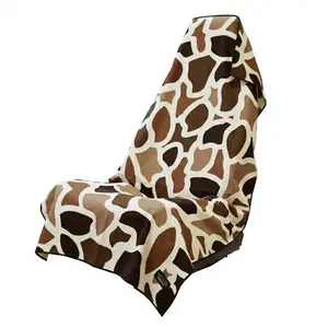 Old School Camo Car Seat Cover Towel – Full Size Quick Dry Athletic Towel, Patriotic Sweat Seat Protector for Running, Gym, Beach, Travel & Outdoor Use