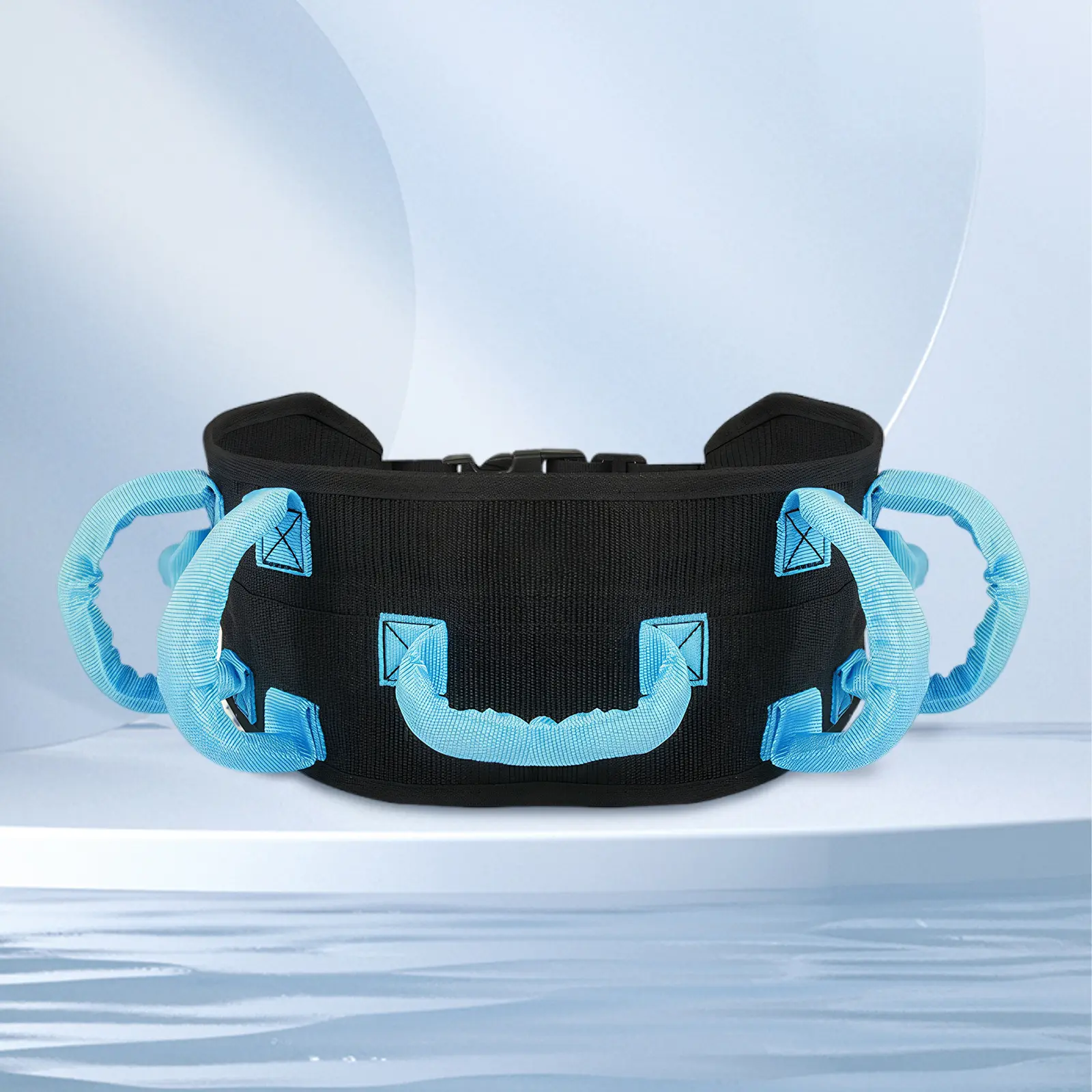 Adjustable Waist Transfer Gait Belt for Elderly Nursing Patients - 13x62.5cm Solid Flexible Nylon Webbing, Secure Metal Buckle, Adjustable Handles, Durable Reinforced Stitching, Unisex Adults Healthcare Support, Machine-Washable Rehabilitation Brace, Clim