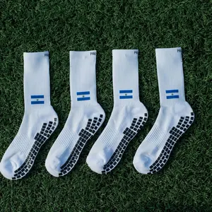 Premier Edge El Salvador Flag White Grip Socks