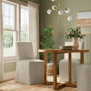 Replacement Slipcover Only for Kay Dining Chair in Pinstripe Linen - Threshold