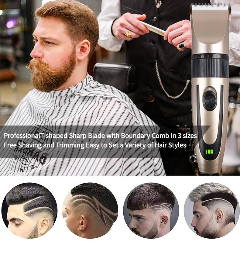 Multifunctional Electric Hair Clipper | USB Charging, 4 Types of Limit Combs, Professional Wireless, Ideal for Travel and Home Use, Perfect Holiday Gift for Fathers ,perfect travel gift