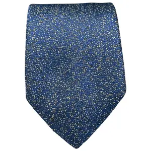 BISSE Necktie - Micro Fabric Men's Tie, Blue Patterned Men's Tie