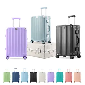 YOUGGELI New Regulation-sized Carry-on Luggage with TSA Lock Aluminum Frame PC & ASB Material 360° Wheels 9 Colors Available Travel Luggage Set #outdoorfun
