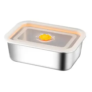 Stainless Steel 3-Compartment Food Storage Container Premium Leakproof Seal Microwave & Refrigerator Safe Portable for Office Travel Reusable Titanium Lunch Box