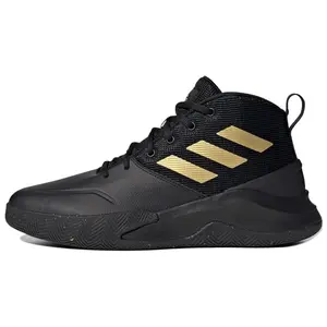 Adidas OwnTheGame High-Top Basketball Shoes for Men with Three-Stripe Design in Black and Gold Trending Shoes, House White Official Shoes to Get / Maison Mihara