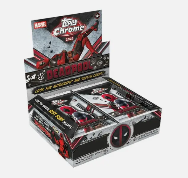 2025 Marvel Topps Chrome Deadpool Hobby Box