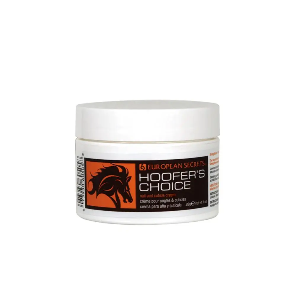 European Secrets Hoofer's Choice Nail & Cuticle Cream for Strengthened Nails, Nourishing Formula with Lanolin, Beeswax & Cooling Menthol, 1 oz, Cuticle Nourish, Rosemary Oil, Moisture Boost, Lavender, Aloe Leaf Juice, Nail Care