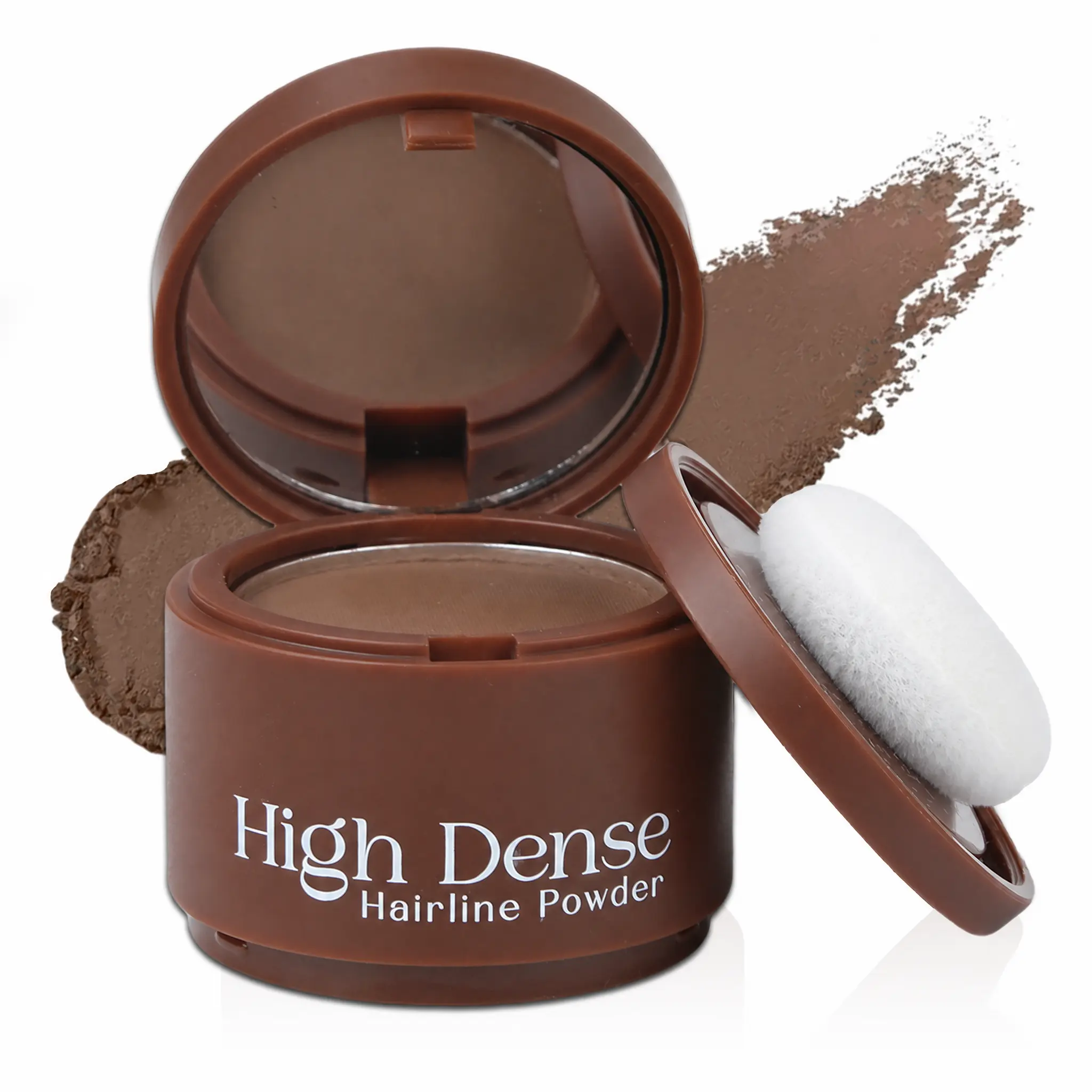 Hairline Powder, Hairline-Shaping Powder, Soft & Lightweight Highlight Brown Hairline Powder for Hairline Filling, Facial Contouring & Shadowing, Cosmetic Supplies, Cosmetic Supplies