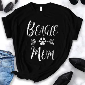 Beagle Mom Shirt Beagle Mom Lover Owner Funny Dog Mom T-Shirt