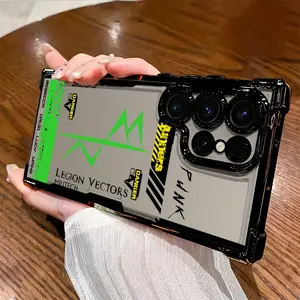 Cyberpunk Phone Cases Compatible with for samsung for galaxy S25, S24, S23, S22, S21 FE Ultra Plus, Featuring a Transparent Soft Back That Is Drop-Resistant for Both 4G And
