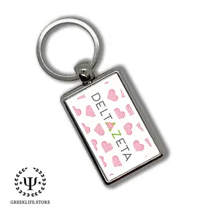 Delta Zeta Keychain Rectangular