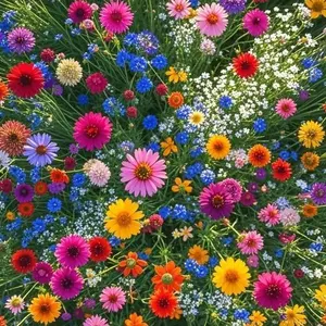 1000 PCS Wildflower Seeds Mix, Easy Growing Meadow Flower Seeds for Backyard Garden and Landscape, Seeds Only Not Live Plant
