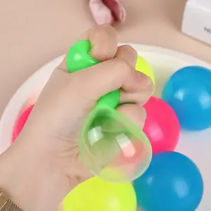 Sticky Elastic Stress Ball, Wall Stickable, Perfect Gift for Birthday, New Year, Halloween, Christmas, Home Decor, Party Game Props