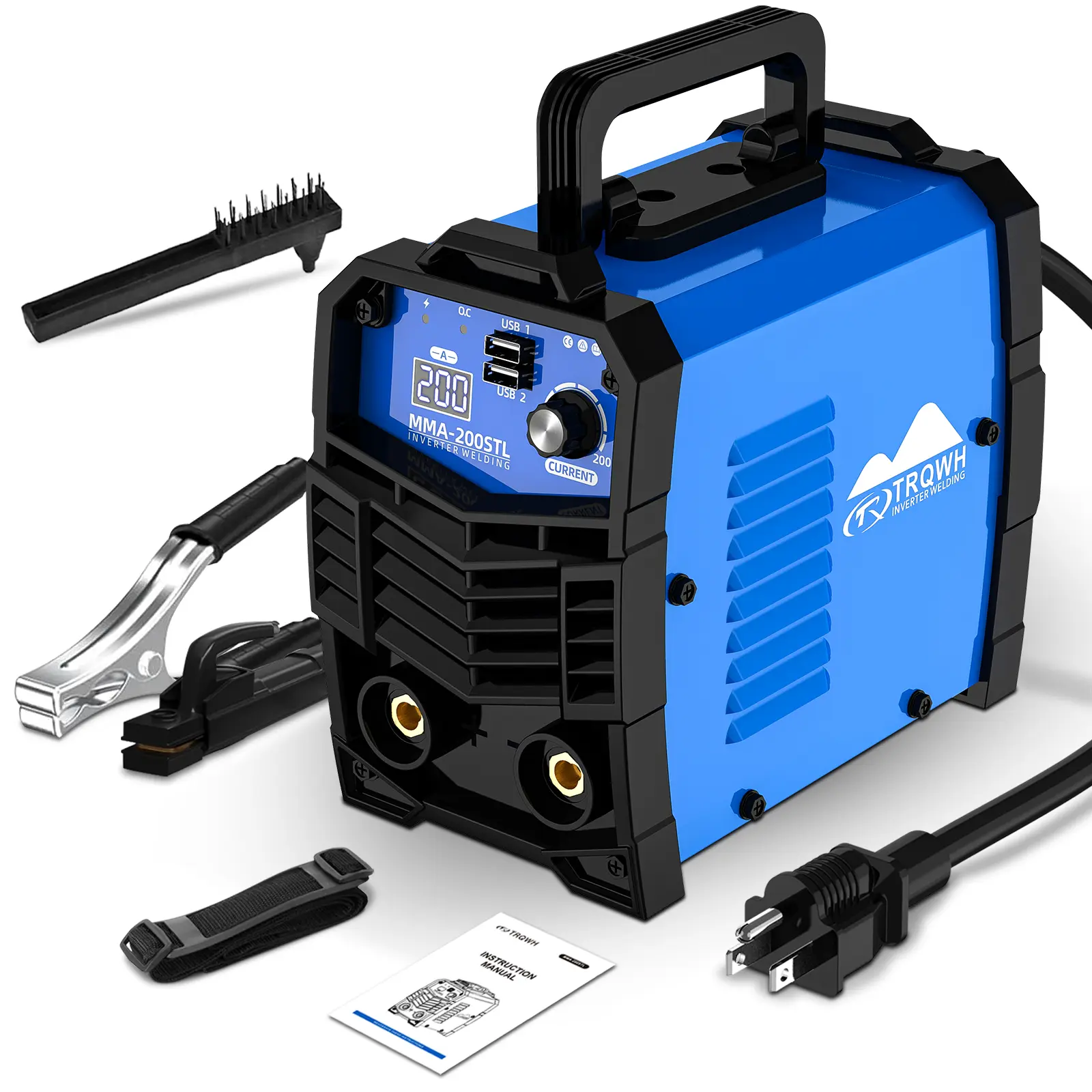 Mini Welding Machine - 200A 110V Stick Welder Portable Welding Machine with 20pcs Rods Small Welder Machine with IGBT Inverter Hot Start for Beginners and Professionals Welder