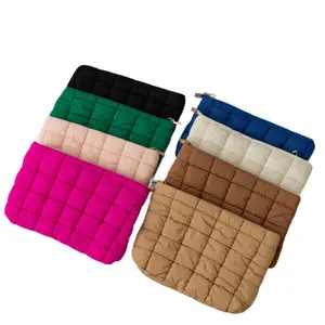 Waterproof Nylon Puffer Storage Pouch, Portable Travel Makeup Bag for Cosmetics & Electronic Accessories-MM1