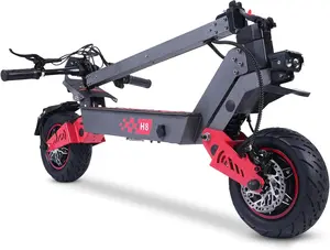 DT-08 High Performance Off-Road Electric Scooter, 3000W Dual Motors, 60V 30Ah Battery, 11" Vacuum Tires, 80-90KM Range, Foldable Aluminum Alloy Frame