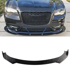 For Chrysler 300 UNIVERSAL Front Bumper Lip Spoiler Splitter Glossy Black