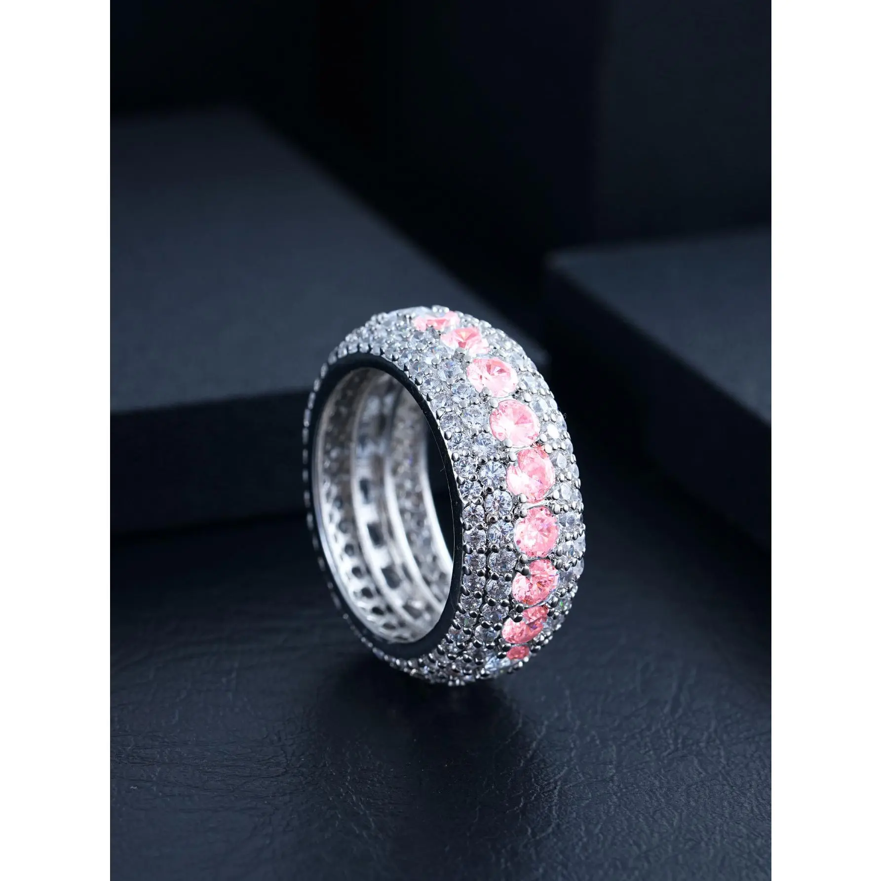 Silver+colored zircon (note color)